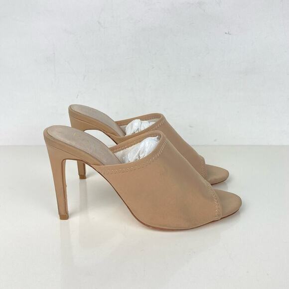 RAYE Nude Slip-on Sandals Heels - Picture 15 of 15